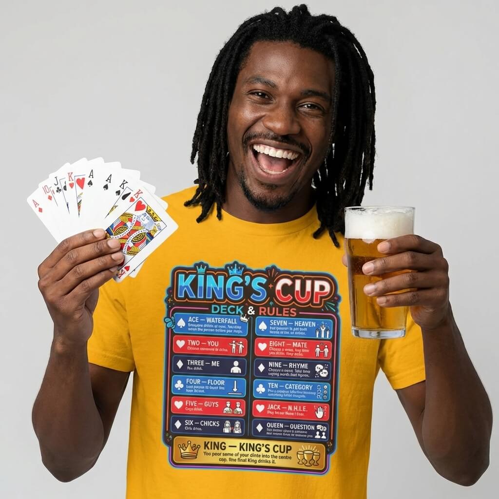 King's Cup Drinking Game T-Shirt