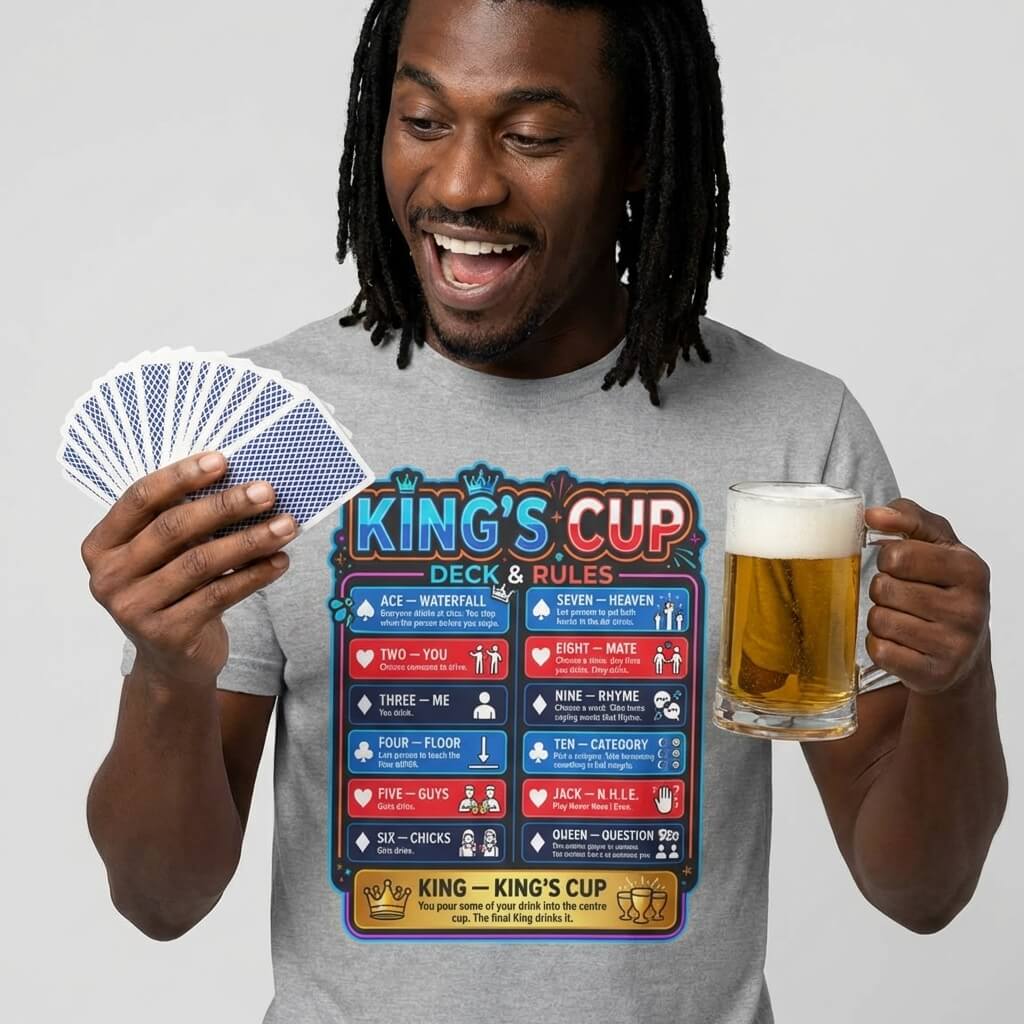 King's Cup Drinking Game T-Shirt