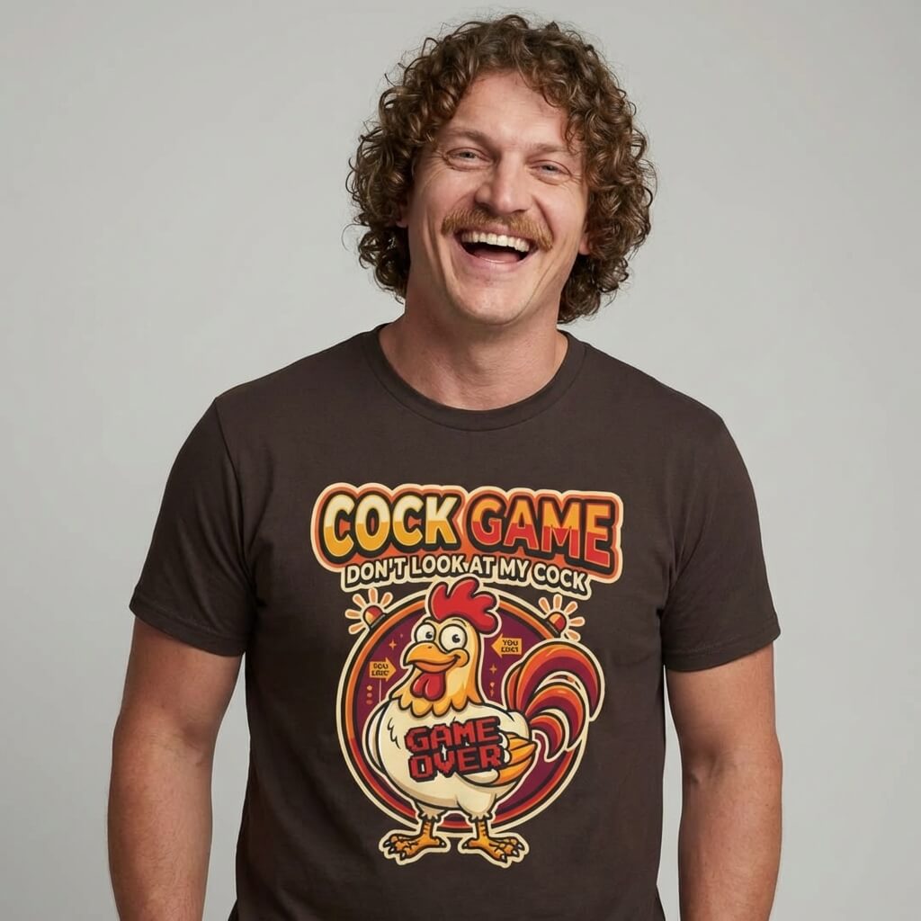 Cock Game: Don't Look at My Cock Funny T-Shirt