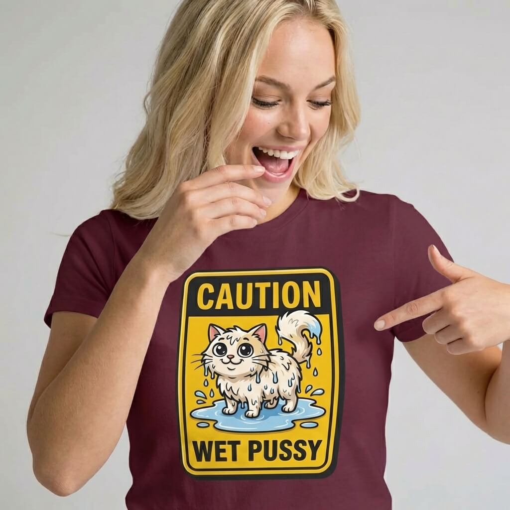 Caution: Wet Pussy Hen Do Tee