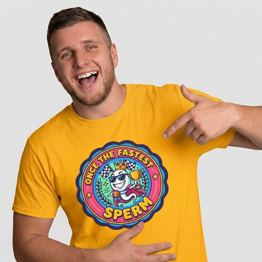 "Once the Fastest Sperm" Funny T-Shirt