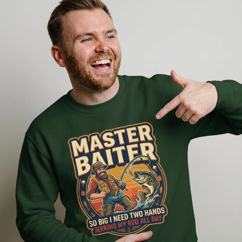 Master Baiter Funny Fishing Sweatshirt