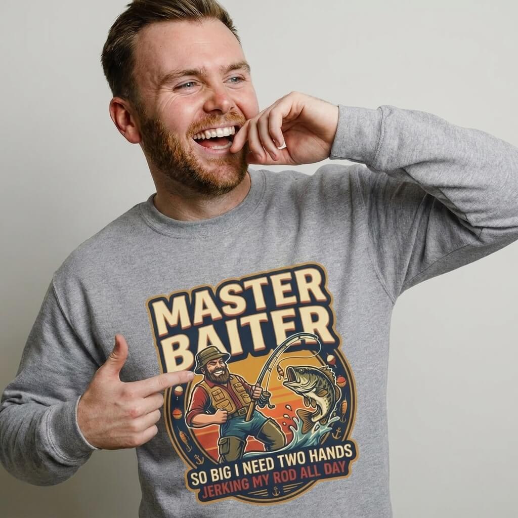 Master Baiter Funny Fishing Sweatshirt