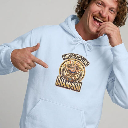 Finger Blasting Champion Funny Hoodie