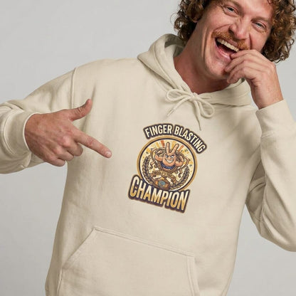 Finger Blasting Champion Funny Hoodie