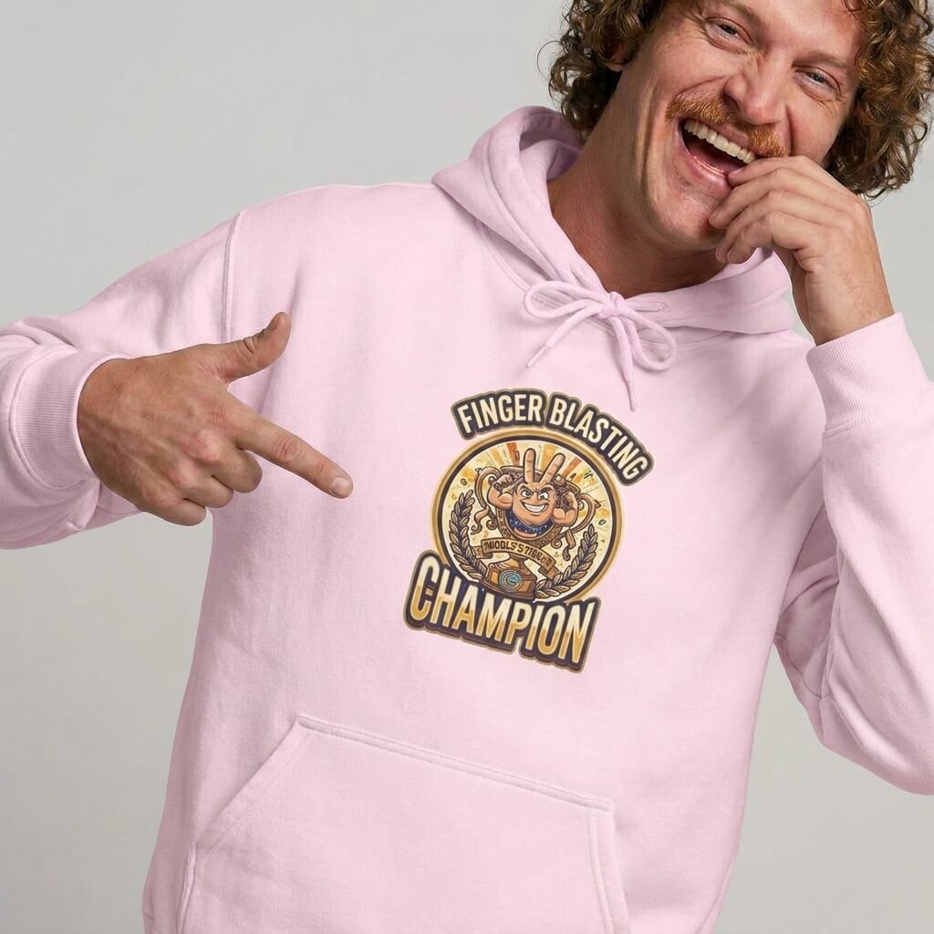 Finger Blasting Champion Funny Hoodie
