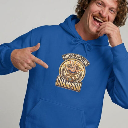 Finger Blasting Champion Funny Hoodie