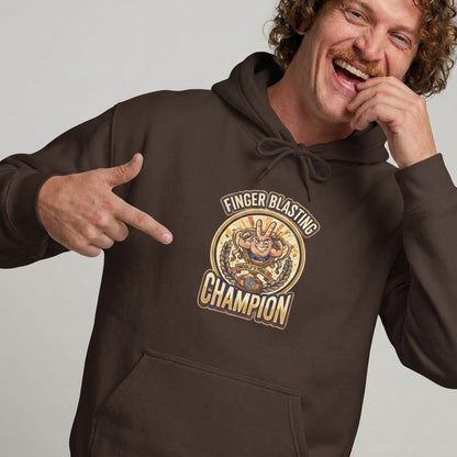 Finger Blasting Champion Funny Hoodie