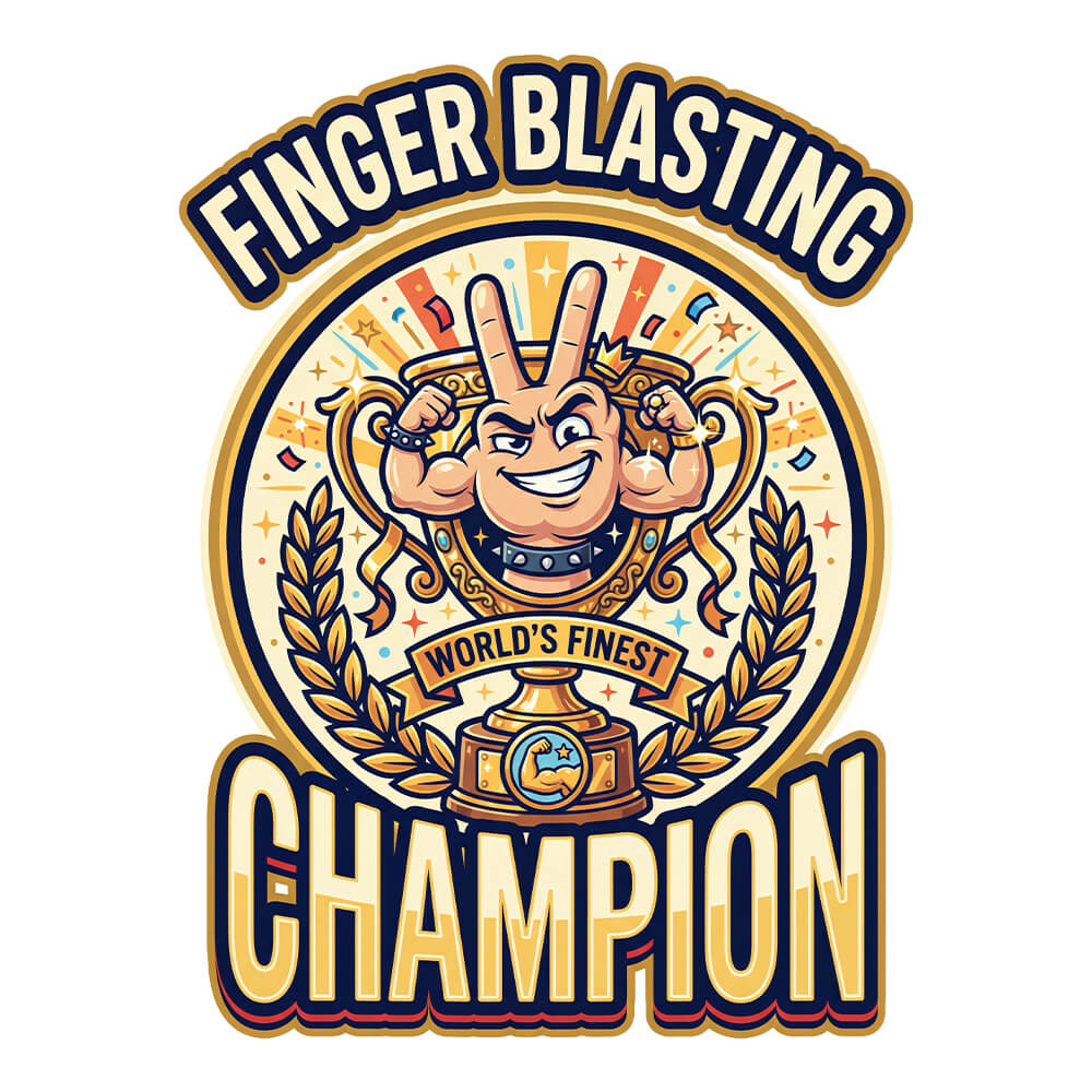 Finger Blasting Champion Funny Hoodie