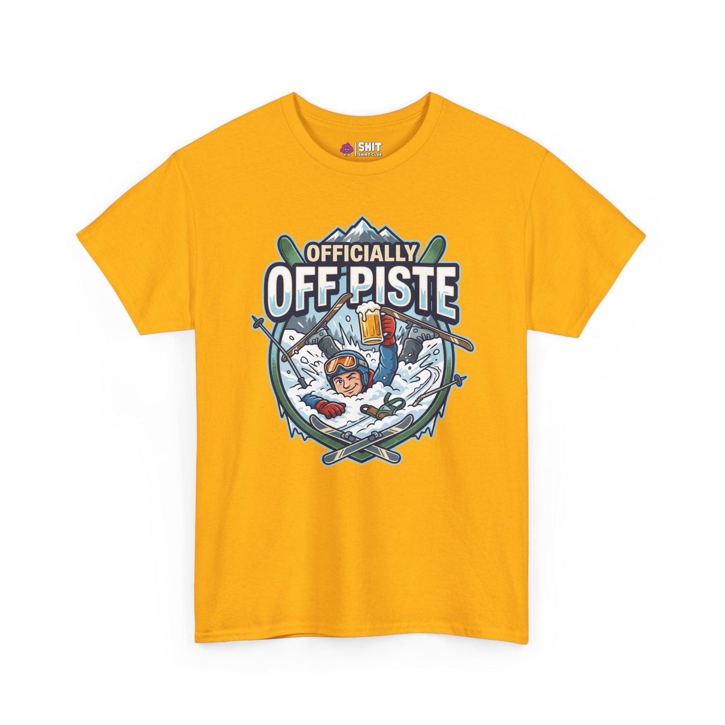 Officially Off Piste Funny Skiing T-Shirt