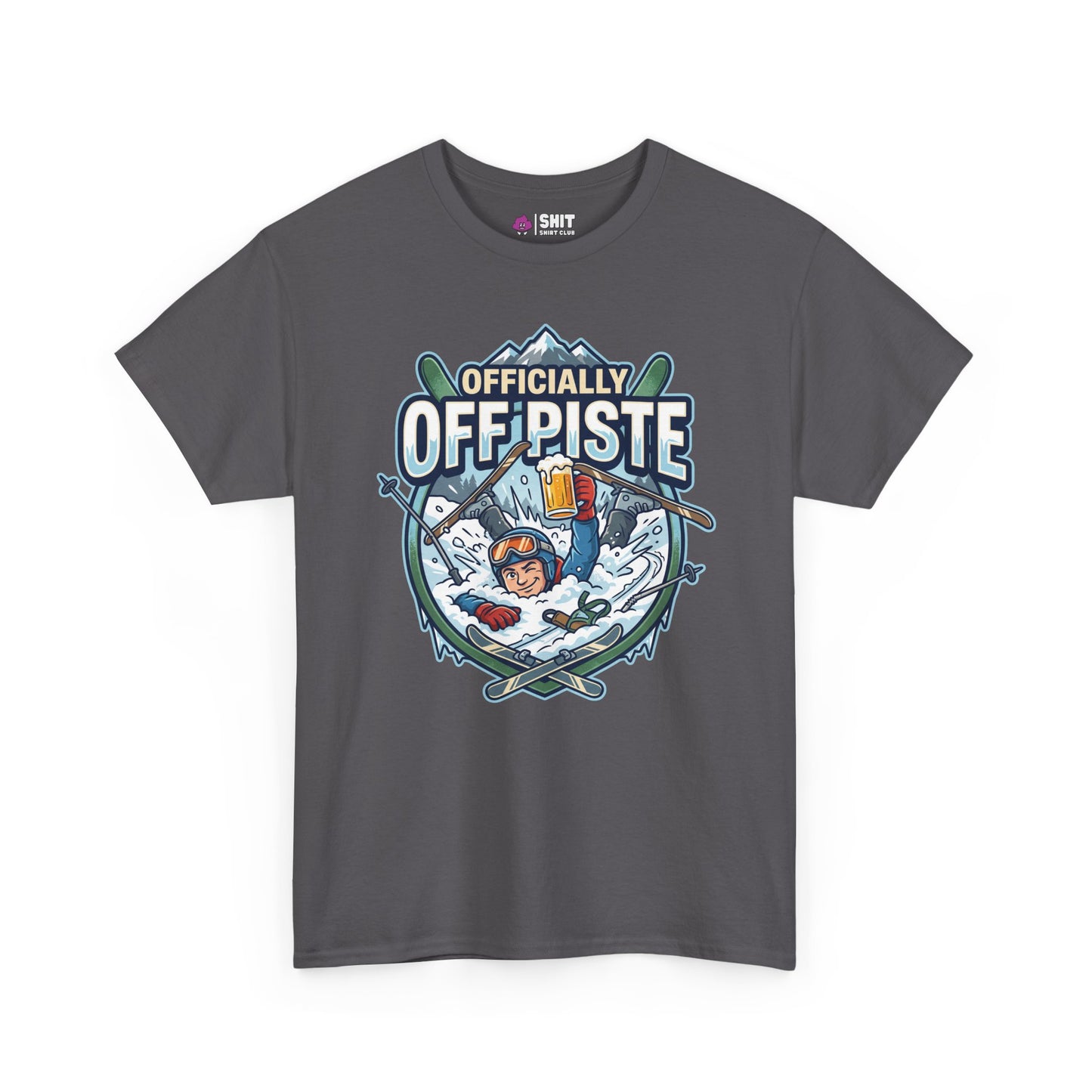Officially Off Piste Funny Skiing T-Shirt