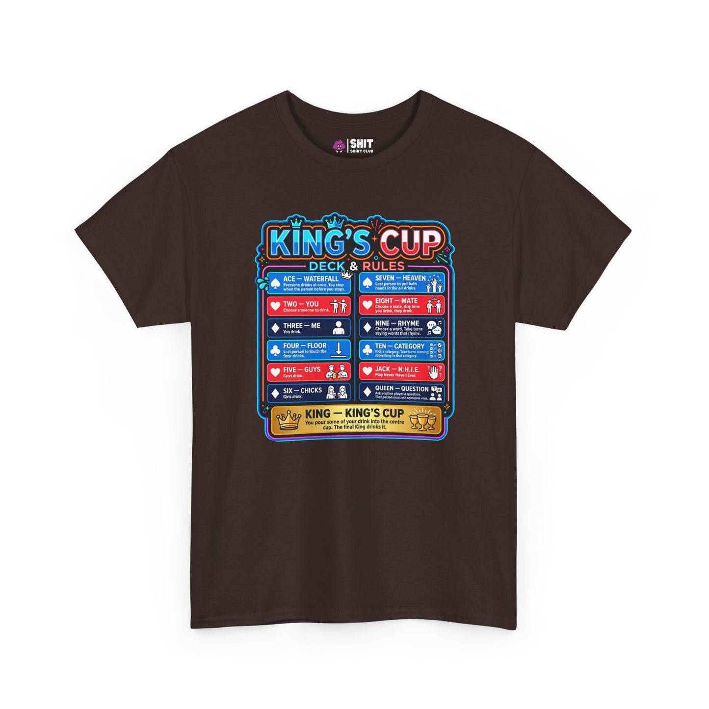 King's Cup Drinking Game T-Shirt