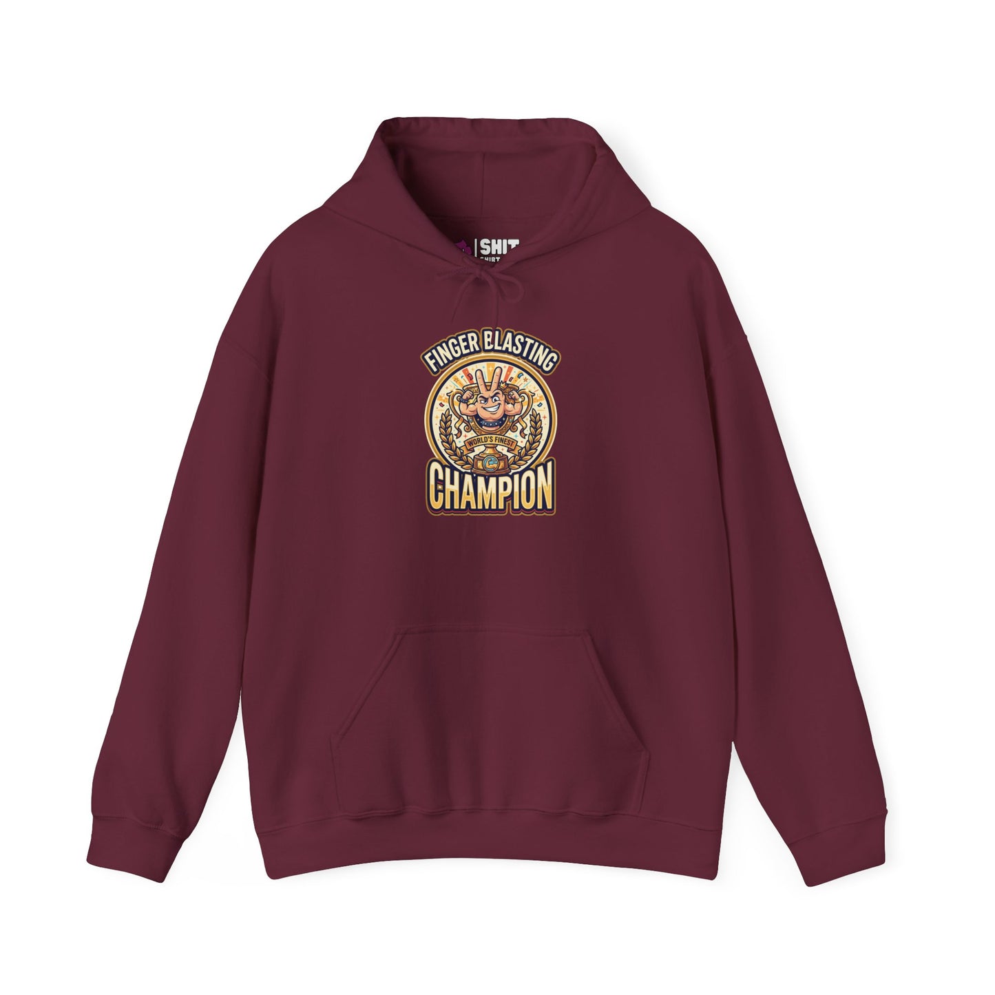 Finger Blasting Champion Funny Hoodie