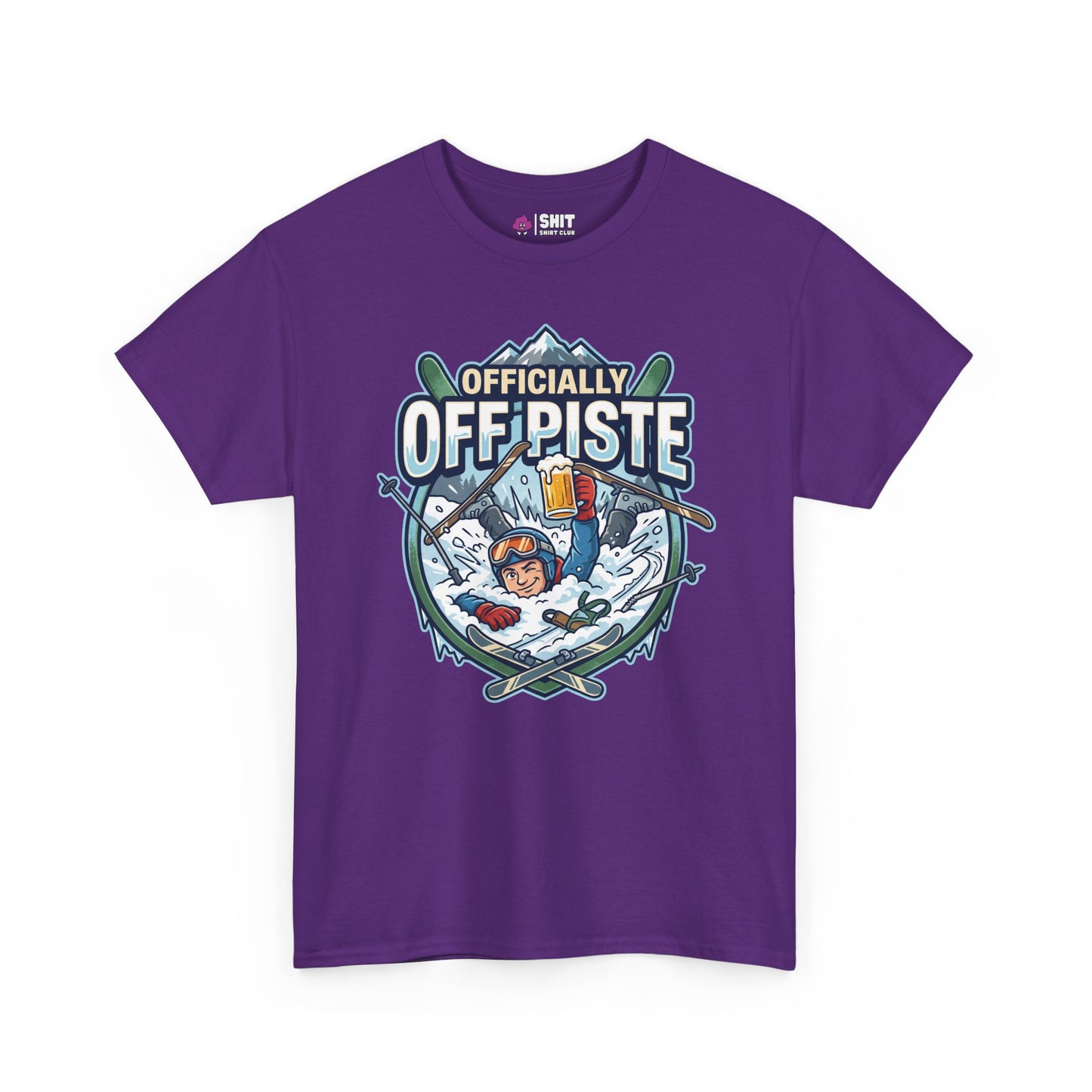 Officially Off Piste Funny Skiing T-Shirt