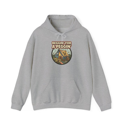Beggin' For A Peggin Funny Camping Hoodie