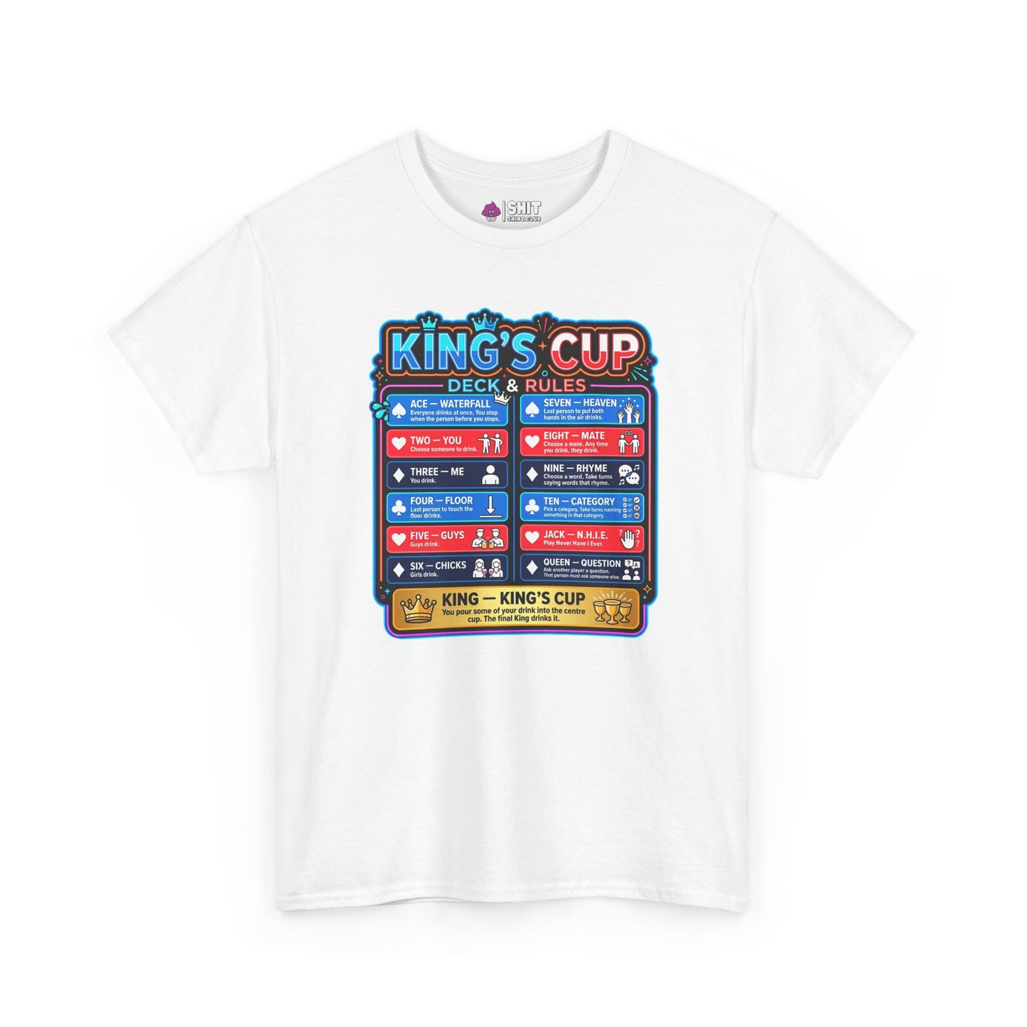 King's Cup Drinking Game T-Shirt