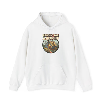 Beggin' For A Peggin Funny Camping Hoodie
