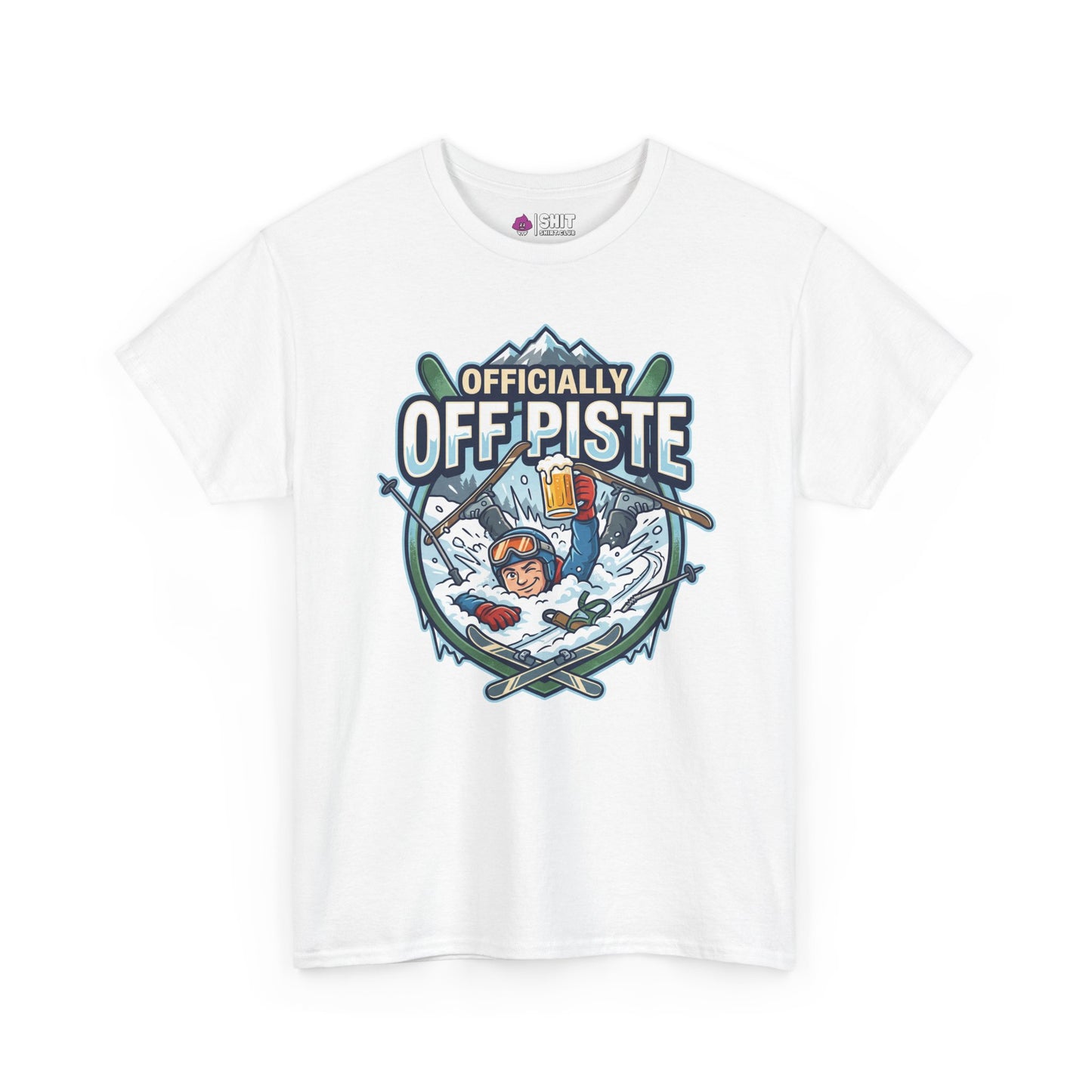 Officially Off Piste Funny Skiing T-Shirt