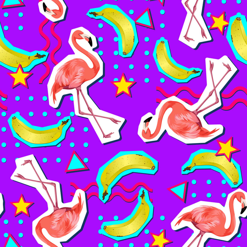 Bananas For Flamingos Tie Set