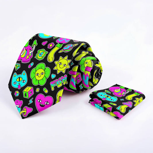 Black Out Mushroom Tie Set