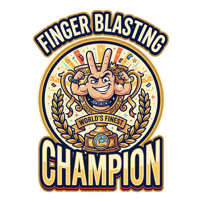Finger Blasting Champion Stag Do T-Shirt