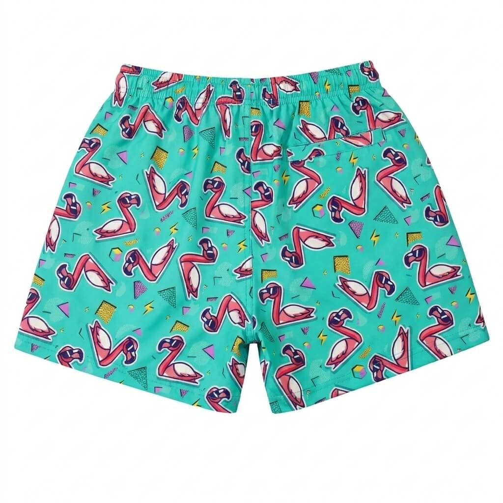 Flamingo Fandango Shorts (Gym/Swim)