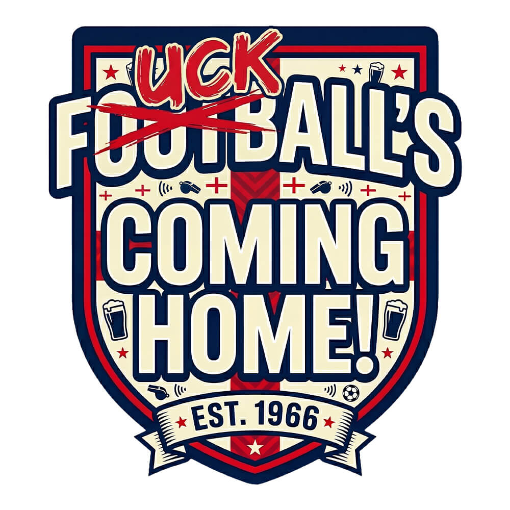 "Football’s Coming Home" Funny England Football T-Shirt