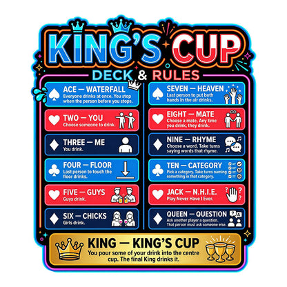 King's Cup Drinking Game T-Shirt