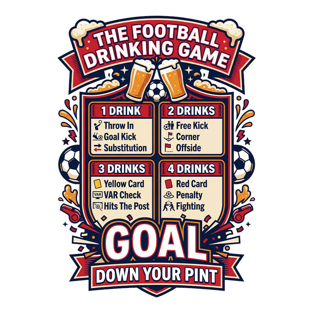 The Football Drinking Game T-Shirt