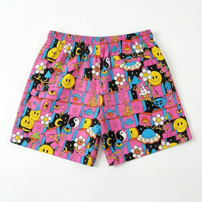 Trippy Space Shorts (Gym/Swim)