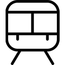 A black silhouette of a person running, shown in mid-stride, facing right on a white background.